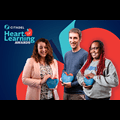 3 of the Citadel Heart of Learning Winners for 2024-25 holding the award